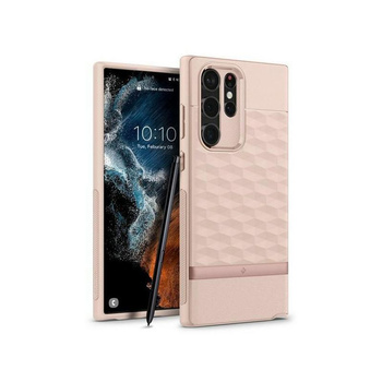 Spigen - Pouzdro Caseology Parallax pro Samsung Galaxy S22 Ultra (růžové)