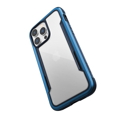 X-Doria Raptic Shield - Aluminum Case for iPhone 14 Pro Max (Drop-Tested 3m) (Marine Blue)