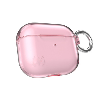 Speck Presidio Clear - Etui Apple AirPods 3 z ochroną antybakteryjną Microban (Icy Pink)