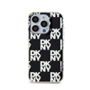 DKNY IML Checkered Mono Pattern - tok iPhone 15 Pro Max készülékhez (fekete)