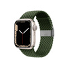 Crong Wave Band - Geflochtenes Armband für Apple Watch 38/40/41 mm (grün)
