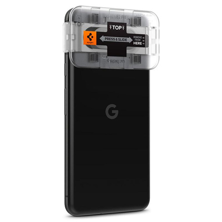 Spigen Optik.TR EZ Fit Camera Lens Protector - Objektivschutzglas für Google Pixel 8 (2 Stück) (Schwarz)