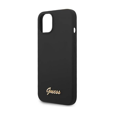 Guess Silicone Vintage - Coque iPhone 14 Plus (noir)