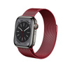 Crong Milano Steel - Rozsdamentes acél szíj Apple Watch 38/40/41/42 mm-es órához (piros)