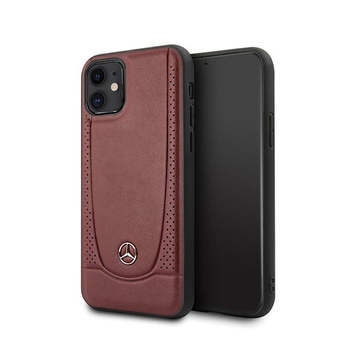 Mercedes Leather Urban Line - iPhone 11 Case (red)