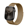 Crong Milano Steel - Řemínek z nerezové oceli pro Apple Watch 44/45/46/49 mm (růžové zlato)