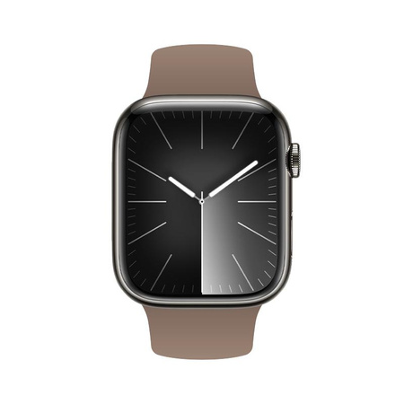 Crong Liquid - Řemínek pro Apple Watch 42/44/45/49 mm (hnědý)