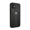 BMW Leather Curve Perforate - Etui iPhone 12 mini (czarny)