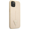 Guess Saffiano Triangle Logo Case - iPhone 14 Plus Case (beige)