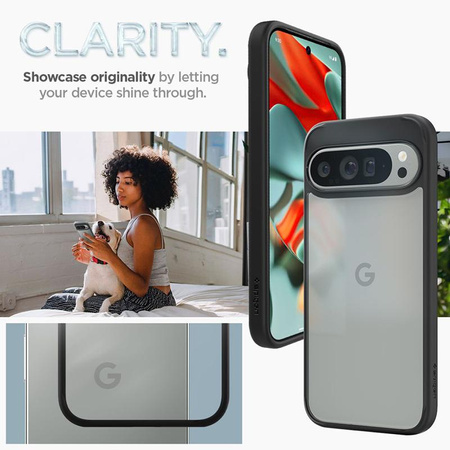 Spigen Ultra Hybrid - Étui pour Google Pixel 9 Pro XL (Noir mat)