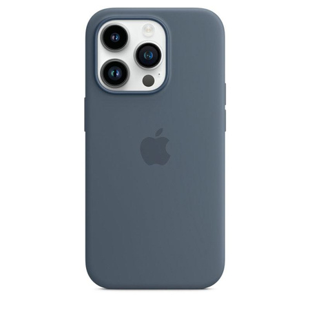 Apple Silicone Case - Silicone Case with MagSafe for iPhone 14 Pro (storm blue)