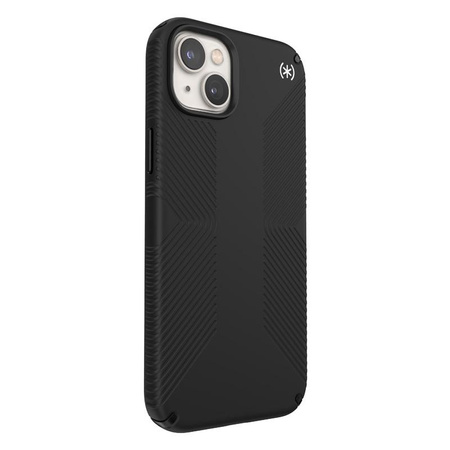 Speck Presidio2 Grip MagSafe - Non-slip iPhone 14 Plus Case (Black / Black / White)