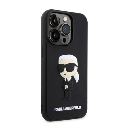 Karl Lagerfeld 3D Rubber NFT Ikonik - iPhone 14 Pro Max Case (Black)