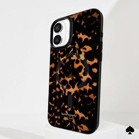 Kate Spade New York Protective MagSafe - Hülle für iPhone 16 Plus (Tortoise)