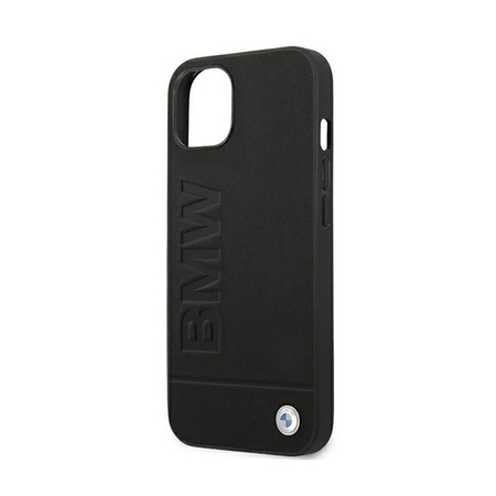 BMW Signature Logo Imprint - Coque pour iPhone 13 (Noir)