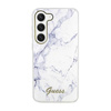 Guess Marble Collection - Case for Samsung Galaxy S23 (White)