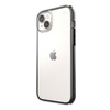 Speck Presidio Perfect-Clear mit Impact Geometry - iPhone 15 Plus / 14 Plus Hülle mit MICROBAN-Beschichtung (Transparent / Schwarz)