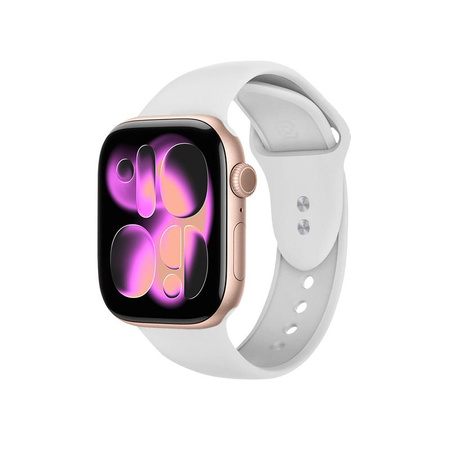 Crong Liquid - Armband für Apple Watch 38/40/41/42 mm (weiß)