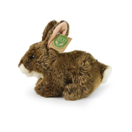 Rappa - Mascotte en peluche réaliste Lapin 17 cm Respect de l'environnement