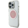 Guess IML Metal Coloured Circle Classic Logo MagSafe - étui pour iPhone 16 Pro Max (rose)