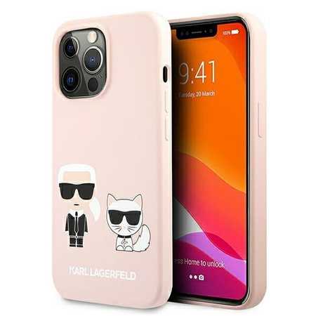 Karl Lagerfeld Slilicone Karl & Choupette Magsafe - iPhone 13 Pro Max Case (pink)