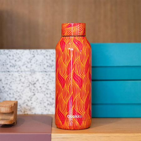 Quokka Solid - Stainless Steel Thermal Bottle 510 ml (Orange Bloom)