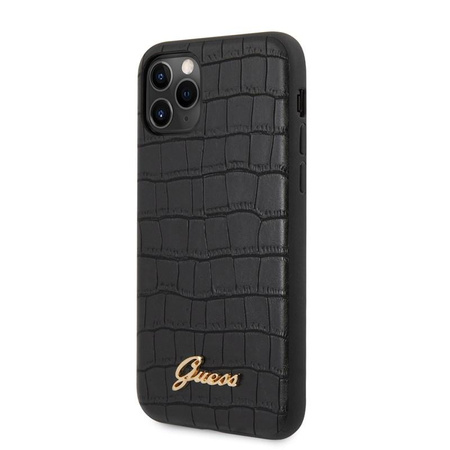 Guess Croco Case - iPhone 11 Pro Case (Black)