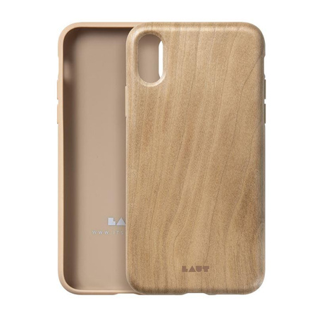 Laut PINNACLE - Etui iPhone XR z prawdziwego drewna (Cherry Wood)