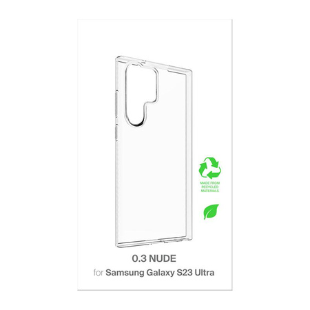 PURO 0.3 Nude - Samsung Galaxy S23 Ultra ekologické pouzdro (průhledné)