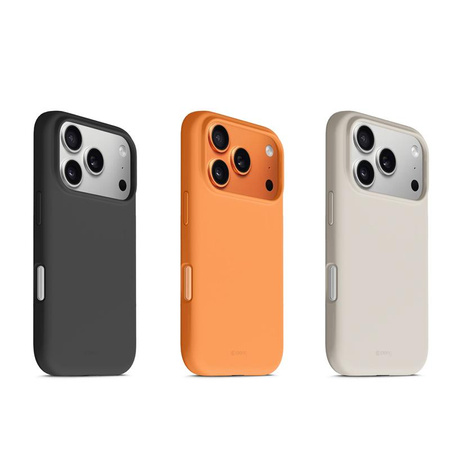 SILIKONOWE ETUI MAGSAFE DO IPHONE 17 PRO Crong CZARNE MAGNETYCZNE CASE