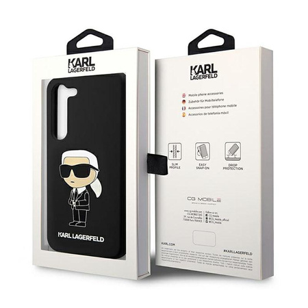 Karl Lagerfeld Silikon NFT Ikonik - Samsung Galaxy S23 Tasche (schwarz)