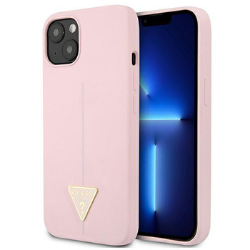 Guess Silicone Triangle Logo – Hülle für iPhone 13 (Violett)