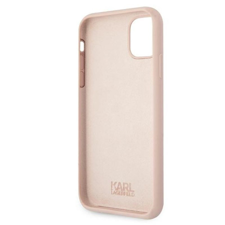 Karl Lagerfeld Silicone Ikonik Outline - iPhone 11 Case (pink)