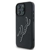 Karl Lagerfeld 3D Rubber Bicolor Signature - Case for iPhone 16 Pro (black)