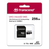 Carte mémoire Transcend Memory Micro SDXC - 256 GB UHS-1 U3 V30 125/160 MB/s avec adaptateur