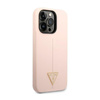 Guess Silicone Triangle Logo - Coque iPhone 14 Pro (rose)