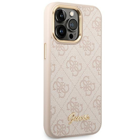 Guess 4G Metal Camera Outline Case - pouzdro pro iPhone 14 Pro (růžové)