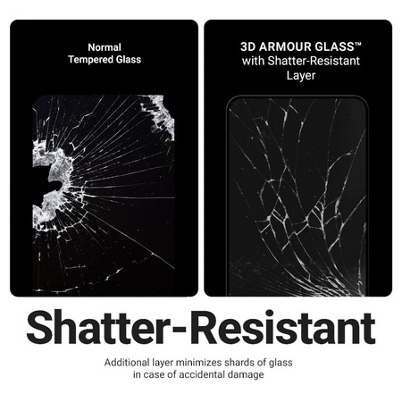 SZKŁO HARTOWANE NA EKRAN DO IPHONE 17 Z RAMKĄ Crong Armour OCHRONNE