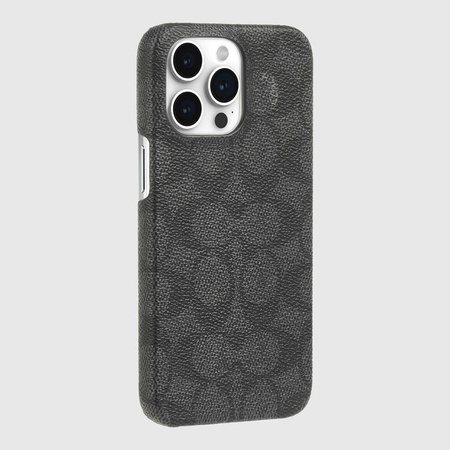 Pouzdro Coach Slim Wrap Signature C - pouzdro pro iPhone 15 Pro Max (Charcoal)