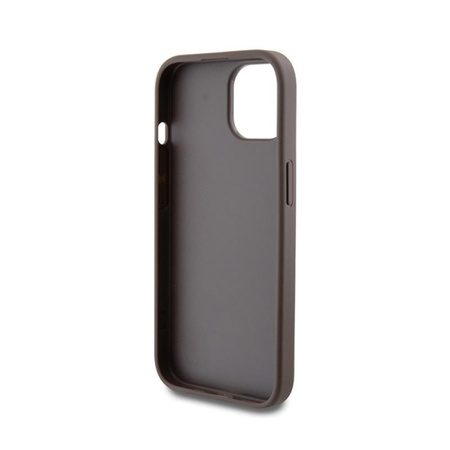 Guess 4G Metal Gold Logo - Coque iPhone 15 (marron)