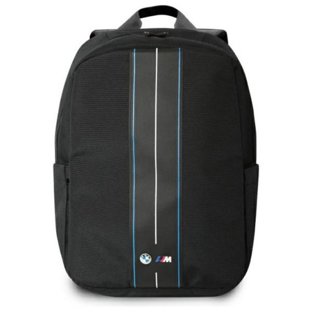 BMW Nylon Blue Stripe - Mochila para portátil 16" (Negro)