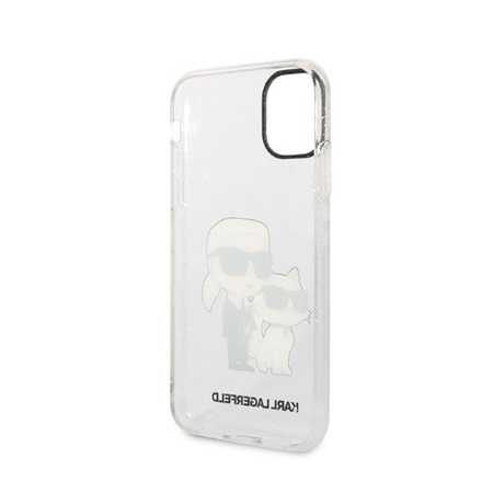 Karl Lagerfeld IML Glitter NFT Karl & Choupette - iPhone 11 Case (Transparent)