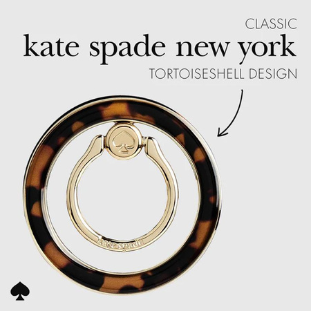 Kate Spade New York mágneses gyűrűtartó - MagSafe ujjtartó állvány funkcióval (Tortoiseshell)