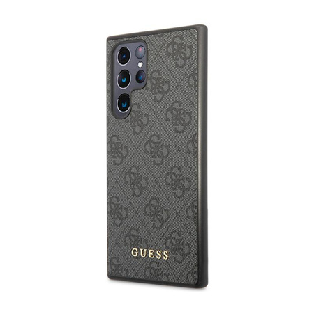 Guess 4G Metall Gold Logo - Samsung Galaxy S24 Ultra Tasche (schwarz)