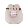 PUSHEEN KATZENMASKOTTE MIT EISKERZE, Plüschkatze, kuschelig, 24 cm