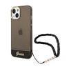 Guess Translucent Pearl Strap - Coque iPhone 14 (noir)