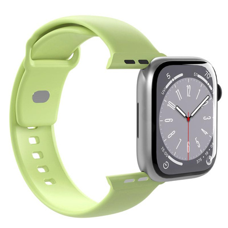 PURO ICON - Elastický řemínek pro Apple Watch 38/40/41 mm (S/M a M/L) (Matcha Green)