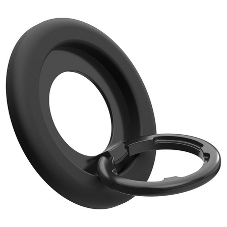Spigen Nano Pop MagSafe Phone Ring - Magnetischer Fingerhalter mit Standfunktion (Schwarz Sesam)