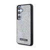 Karl Lagerfeld Strass Metall Logo - Samsung Galaxy S24 Tasche (silber)