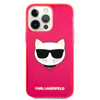 Karl Lagerfeld Choupette Head - iPhone 13 Pro Max tok (fluo rózsaszín)